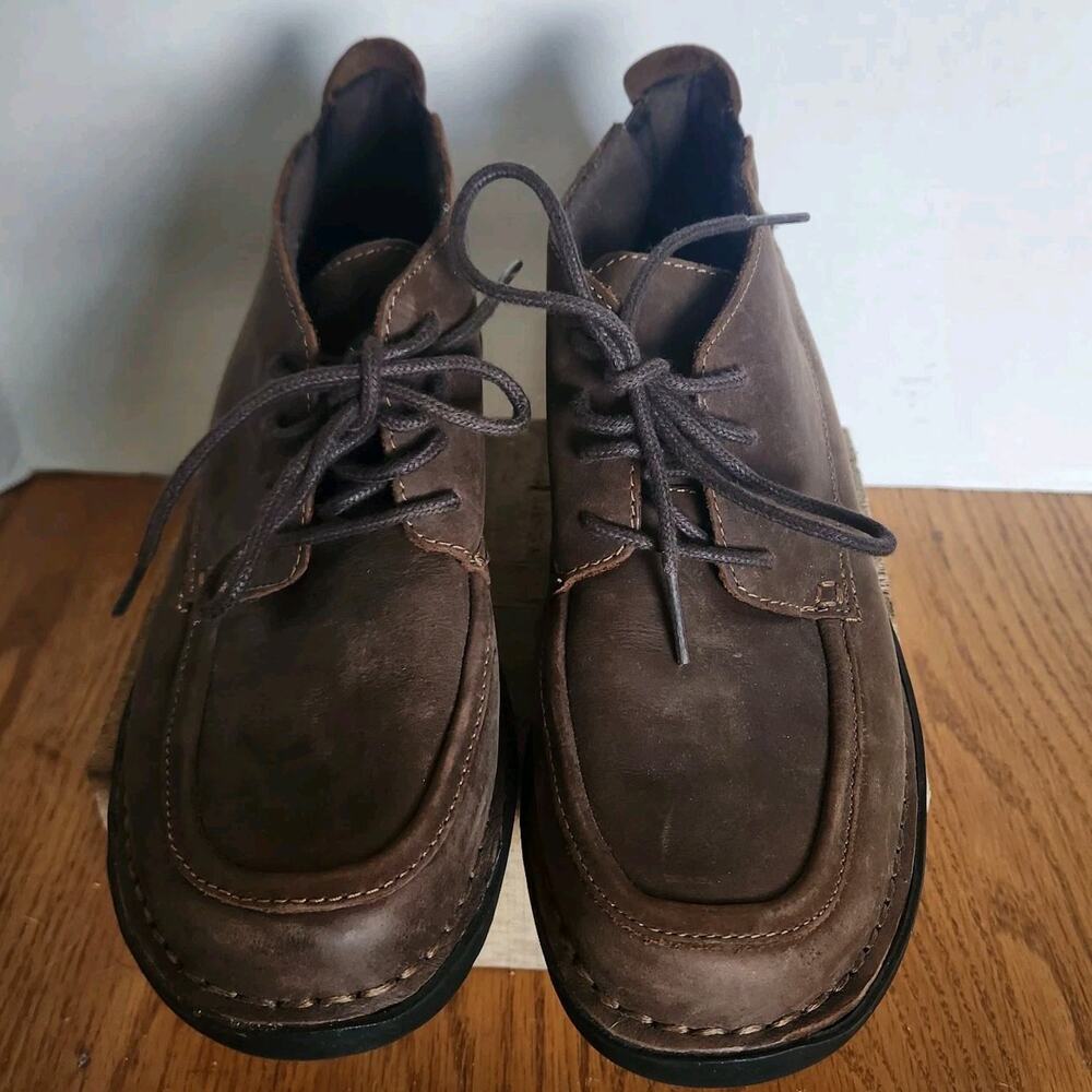Clarks Bendables Booties Brown Nubuck Leather Women's Size 7M